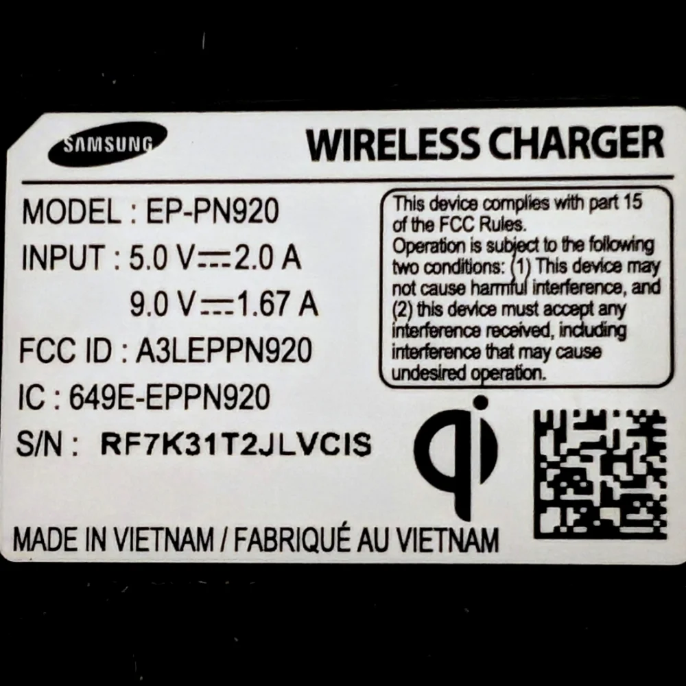 Samsung Fast Charge Wireless Qi Certified Charging Pad EUC